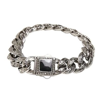 Urban Classics Unisex TB4051-Monumental Basic Bracelet Manchetknopen, zilver, één maat, zilver, Eén Maat Urban Classics Unisex TB4051-Monumental Basic Bracelet Manchetknopen, zilver, één maat, zilver, Eén Maat