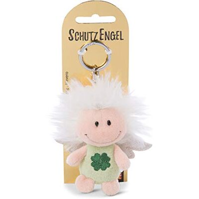 NICI Sleutelhanger beschermengel met klaverblad en glittervleugels 7 cm – geluksbrenger engel I engel sleutelhanger voor sleutelband, sleutelhanger & sleutelhanger – 46123 NICI Sleutelhanger beschermengel met klaverblad en glittervleugels 7 cm – geluksbrenger engel I engel sleutelhanger voor sleutelband, sleutelhanger & sleutelhanger – 46123