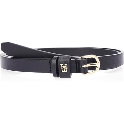 Tommy Hilfiger Essential Moeiteloze skinny riem voor dames, 1,5 cm, Zwart (zwart), 85 Tommy Hilfiger Essential Moeiteloze skinny riem voor dames, 1,5 cm, Zwart (zwart), 85
