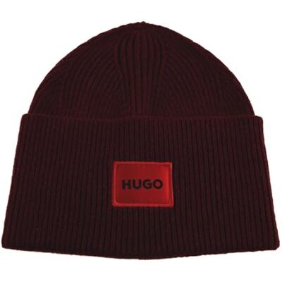 HUGO heren hoed, dark red, One size HUGO heren hoed, dark red, One size