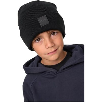 Urban Classics Uniseks beanie-muts voor kinderen, zwart/koningsblauw., XL Urban Classics Uniseks beanie-muts voor kinderen, zwart/koningsblauw., XL