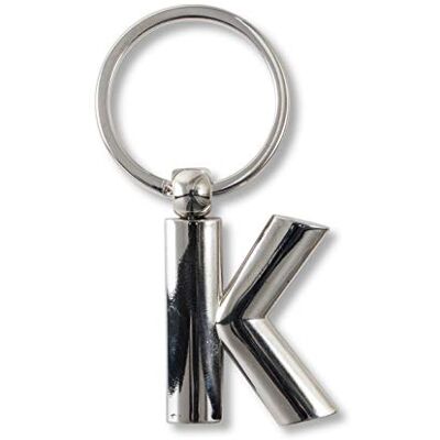 IF Metalen gepersonaliseerde alfabet letters K sleutelhanger, 7 cm, zilver IF Metalen gepersonaliseerde alfabet letters K sleutelhanger, 7 cm, zilver