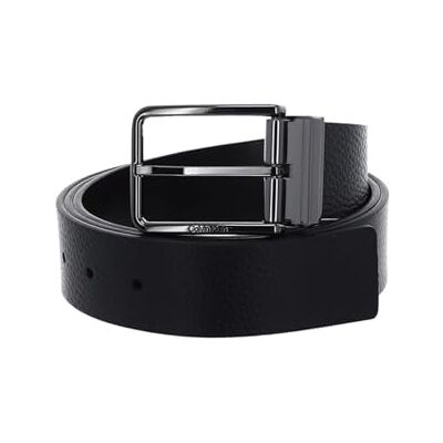 Calvin heren riem lederen riem, zwart (Ck Black Pebble/Dk Brown Pebble), 115 Calvin heren riem lederen riem, zwart (Ck Black Pebble/Dk Brown Pebble), 115