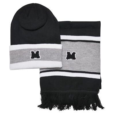 Urban Classics Unisex College Team Package and Scarf Beanie Hoed, Zwart/Heathergrey/White, One Size, zwart/heathergrey/wit, Eén maat Urban Classics Unisex College Team Package and Scarf Beanie Hoed, Zwart/Heathergrey/White, One Size, zwart/heathergrey/wit, Eén maat