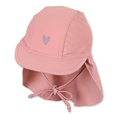Sterntaler Uniseks kinderbadmuts met nekbescherming, nekbescherming, hartbescherming, uv-bescherming 50+, zacht roze, 51 Sterntaler Uniseks kinderbadmuts met nekbescherming, nekbescherming, hartbescherming, uv-bescherming 50+, zacht roze, 51
