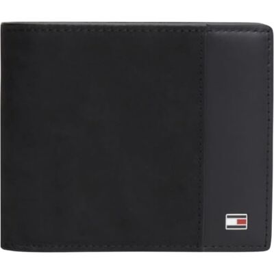 Tommy Hilfiger Heren Th Soho Cc en Coin AM0AM14502 Bifold portemonnee, zwart, één maat Tommy Hilfiger Heren Th Soho Cc en Coin AM0AM14502 Bifold portemonnee, zwart, één maat