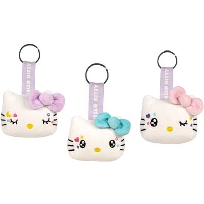 Grandi Giochi Hello Kitty Kawaii sleutelhanger van pluche, Hello Kitty, zacht, 3 verschillende modellen, pastelkleuren, niet selecteerbaar, cadeau-idee voor kinderen en fans vanaf 10 maanden Grandi Giochi Hello Kitty Kawaii sleutelhanger van pluche, Hello Kitty, zacht, 3 verschillende modellen, pastelkleuren, niet selecteerbaar, cadeau-idee voor kinderen en fans vanaf 10 maanden