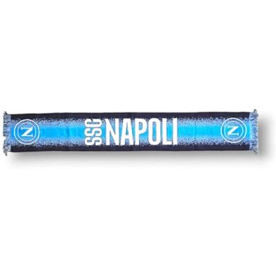 3R SPORT SRL 3R Sport SSC Napoli Jacquard-sjaal, officieel product, 100% acryl, lichtblauw, wit, blauw 3R SPORT SRL 3R Sport SSC Napoli Jacquard-sjaal, officieel product, 100% acryl, lichtblauw, wit, blauw