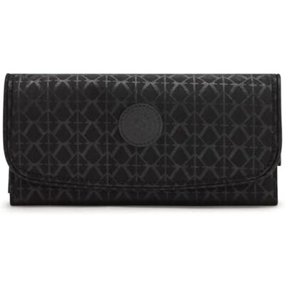 Kipling MONEY LAND Grote portemonnee, Signature Emb (Zwart) Kipling MONEY LAND Grote portemonnee, Signature Emb (Zwart)