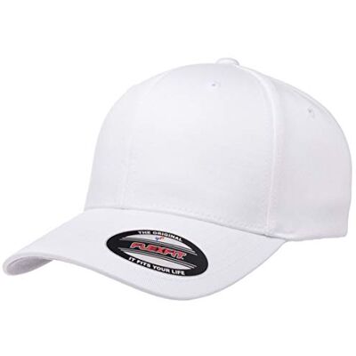 Flexfit honkbal heren, Wit, L-XL Flexfit honkbal heren, Wit, L-XL