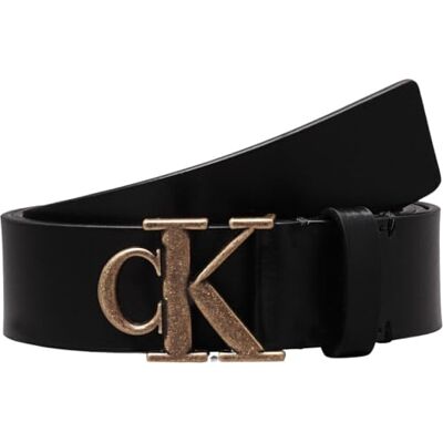 Calvin Jeans Vrouwen Mono Plaque LTHR Riem 30MM K60K612289 Vast, Zwart, 105, Zwart, 105 Calvin Jeans Vrouwen Mono Plaque LTHR Riem 30MM K60K612289 Vast, Zwart, 105, Zwart, 105