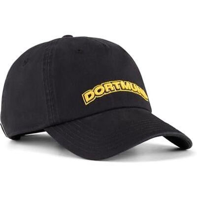 PUMA BVB Culture Cap Black Faster Yellow zwart PUMA BVB Culture Cap Black Faster Yellow zwart