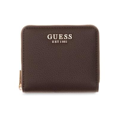 GUESS portemonnee Melody SLG Zip Around Wallet Brown donkerbruin GUESS portemonnee Melody SLG Zip Around Wallet Brown donkerbruin