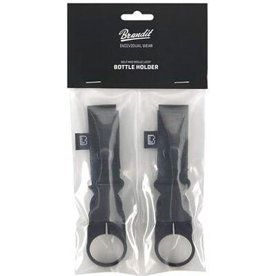 Brandit Riem and Molle Loop Bottle Holder 2 Pack zwart Gr. OS Brandit Riem and Molle Loop Bottle Holder 2 Pack zwart Gr. OS