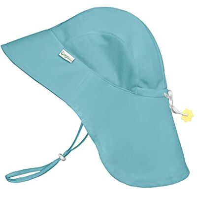 Green Sprouts UPF 50+ Adventure Hat Aqua 5-6 jaar Green Sprouts UPF 50+ Adventure Hat Aqua 5-6 jaar