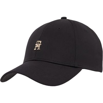 Tommy Hilfiger Verhoogde chique katoenen pet voor dames, BLAUW (zwart), One size Tommy Hilfiger Verhoogde chique katoenen pet voor dames, BLAUW (zwart), One size