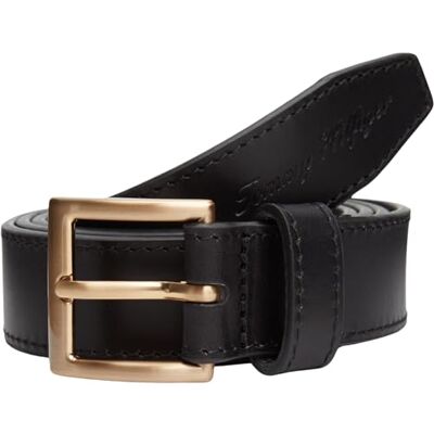 Tommy Hilfiger Heren TH SOHO 3.0 AM0AM14067 vaste riem, ZWART, 90, Zwart (zwart), 90 Tommy Hilfiger Heren TH SOHO 3.0 AM0AM14067 vaste riem, ZWART, 90, Zwart (zwart), 90