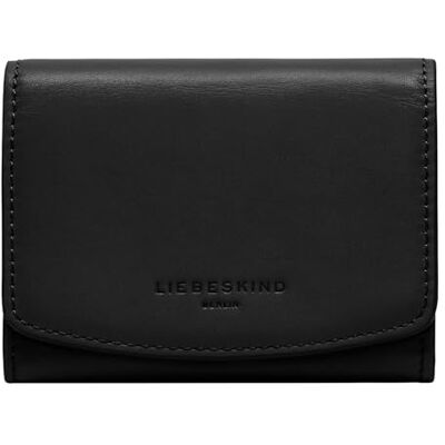 LIEBESKIND BERLIN Leren portemonnee Ezra 2 Calf Optic Louisa Purse Black zwart LIEBESKIND BERLIN Leren portemonnee Ezra 2 Calf Optic Louisa Purse Black zwart