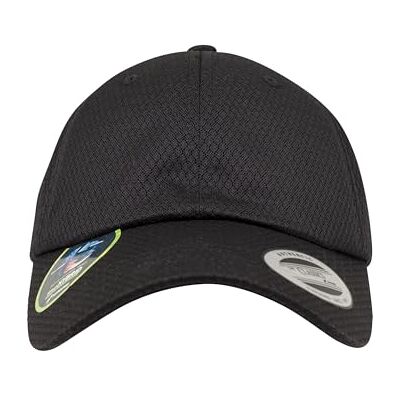 Flexfit Honeycomb Dad Cap Unisex Cap voor dames en heren, basecap met honingraattextuur en gespsluiting, zwart, One size Flexfit Honeycomb Dad Cap Unisex Cap voor dames en heren, basecap met honingraattextuur en gespsluiting, zwart, One size