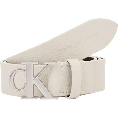 Calvin Jeans Vrouwen Ronde Mono Plaque LTHR Riem 30MM Vast, Eggshell, 65, Eierschaal, 65 Calvin Jeans Vrouwen Ronde Mono Plaque LTHR Riem 30MM Vast, Eggshell, 65, Eierschaal, 65
