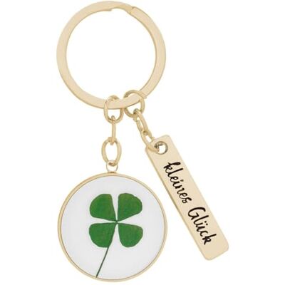 Sheepworld Sleutelhanger klein geluk, hanger met klaverblad, sleutelring, zinklegering, lengte 7,4 cm, geluksbrenger, Kerstmis, oudejaarsavond, 74430, Meerkleurig, Eén maat, Motief "Kleines Glück Sheepworld Sleutelhanger klein geluk, hanger met klaverblad, sleutelring, zinklegering, lengte 7,4 cm, geluksbrenger, Kerstmis, oudejaarsavond, 74430, Meerkleurig, Eén maat, Motief "Kleines Glück