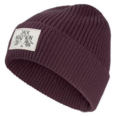 Jack Wolfskin Uniseks beanie muts badge beanie Jack Wolfskin Uniseks beanie muts badge beanie