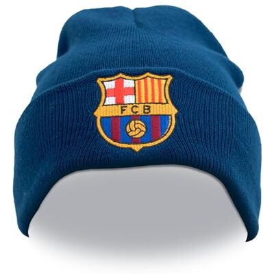 Hy-Pro Officieel gelicentieerde Barcelona beanie-muts warme en comfortabele wintermuts voor voetbalsupporters gezellige blauwe hoed met teamlogo Hy-Pro Officieel gelicentieerde Barcelona beanie-muts warme en comfortabele wintermuts voor voetbalsupporters gezellige blauwe hoed met teamlogo