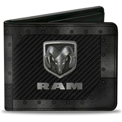 Buckle-Down Gesp omlaag mannen Bifold portemonnee Ram Bi-Fold, 4.0" x 3.5 Buckle-Down Gesp omlaag mannen Bifold portemonnee Ram Bi-Fold, 4.0" x 3.5