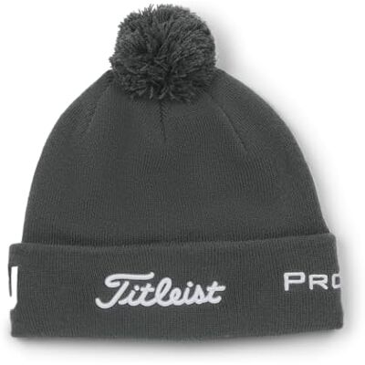 Titleist Tour Pom Muts, Charcoal/White, eenheidsmaat Uniseks Volwassenen, Charcoal/wit, Eén maat Titleist Tour Pom Muts, Charcoal/White, eenheidsmaat Uniseks Volwassenen, Charcoal/wit, Eén maat
