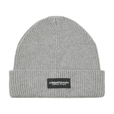 JJ REBEL Jrebibiza gebreide beanie, lichtgrijs gem., One size JJ REBEL Jrebibiza gebreide beanie, lichtgrijs gem., One size
