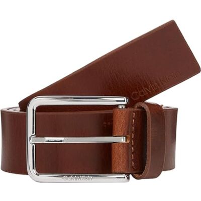 Calvin Heren Riem Warmte Geolied Graan 3,5 cm Leer, Bruin (donkerbruin), 130 Calvin Heren Riem Warmte Geolied Graan 3,5 cm Leer, Bruin (donkerbruin), 130