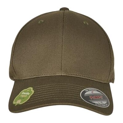 Flexfit Uniseks baseballpet, Burnt Olive, S/M Flexfit Uniseks baseballpet, Burnt Olive, S/M
