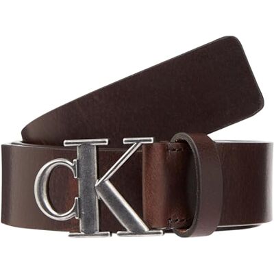 Calvin Jeans Mannen Ronde Mono Plaque LTHR Riem 35MM Vast, Bitter Bruin, 125, Bitter Bruin, 125 Calvin Jeans Mannen Ronde Mono Plaque LTHR Riem 35MM Vast, Bitter Bruin, 125, Bitter Bruin, 125