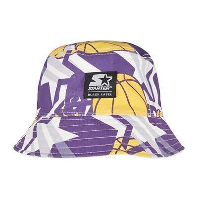 STARTER BLACK LABEL Unisex Omkeerbare Airball Bucket Hoed, Wit, One Size STARTER BLACK LABEL Unisex Omkeerbare Airball Bucket Hoed, Wit, One Size