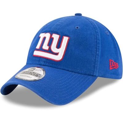 New Era NFL Core Classic 9TWENTY Team Kleur Verstelbare Hoed Cap One Size Fits All, New York Giants Blauw, one size New Era NFL Core Classic 9TWENTY Team Kleur Verstelbare Hoed Cap One Size Fits All, New York Giants Blauw, one size