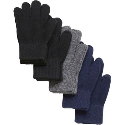 Celavi Unisex Kids Magic Gloves 5-Pack Mittens, Black, 3, zwart Celavi Unisex Kids Magic Gloves 5-Pack Mittens, Black, 3, zwart