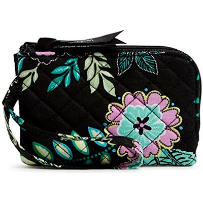 Vera Bradley Dames katoenen portemonnee met dubbele ritssluiting en RFID-bescherming, One Size Vera Bradley Dames katoenen portemonnee met dubbele ritssluiting en RFID-bescherming, One Size