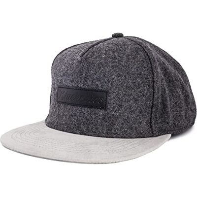 Blackskies ® Exodus Snapback Cap Grijs Suède Klep Flanel Unisex Premium Baseballpet Wol – Heren Dames Streetwear Outdoor Zomer Casual Blackskies ® Exodus Snapback Cap Grijs Suède Klep Flanel Unisex Premium Baseballpet Wol – Heren Dames Streetwear Outdoor Zomer Casual