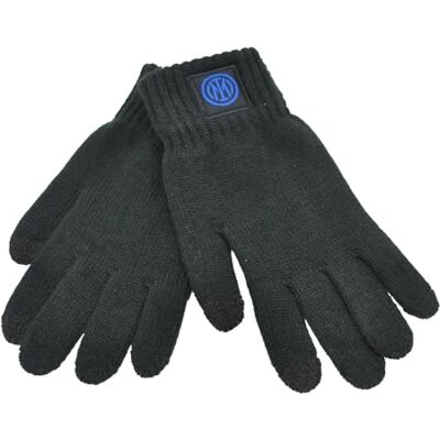 Inter Handschoenen met patch, officieel product cadeau-idee voor Kerstmis Inter Handschoenen met patch, officieel product cadeau-idee voor Kerstmis