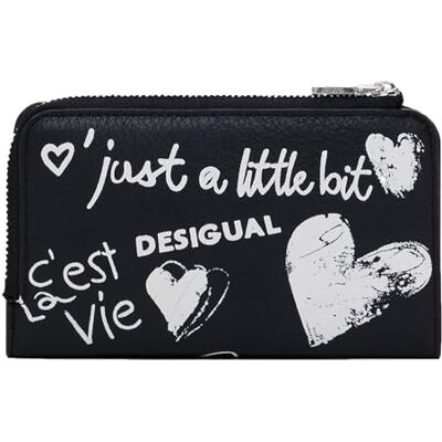 Desigual portemonnee Mone Seshat Emma 2.0 Wallet Black zwart Desigual portemonnee Mone Seshat Emma 2.0 Wallet Black zwart