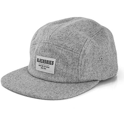 Blackskies ® Glacier 5-Panel Cap Camp Heren Dames Baseballpet Hoed Surfer Skater Snapback Strapback Grijs Wol Unisex Basecap Streetwear Outdoor Zomer Casual Blackskies ® Glacier 5-Panel Cap Camp Heren Dames Baseballpet Hoed Surfer Skater Snapback Strapback Grijs Wol Unisex Basecap Streetwear Outdoor Zomer Casual