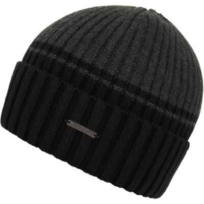 CHILLOUTS Malik Hat Beanie dark grey/black OneSize - CHILLOUTS Malik Hat Beanie dark grey/black OneSize -