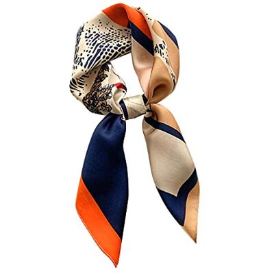 MEISEE 4-delige dames 60 cm grote zijden vierkante sjaal halsdoek haar hoofddoek halsdoek zachte polyester mode (A-10 wit + blauw + lichtblauw + roze), Koffie Kleur Oranje Paard, 27in MEISEE 4-delige dames 60 cm grote zijden vierkante sjaal halsdoek haar hoofddoek halsdoek zachte polyester mode (A-10 wit + blauw + lichtblauw + roze), Koffie Kleur Oranje Paard, 27in