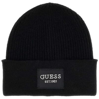 GUESS Dames GEBREIDE BEANIECAPBLACKM GUESS Dames GEBREIDE BEANIECAPBLACKM