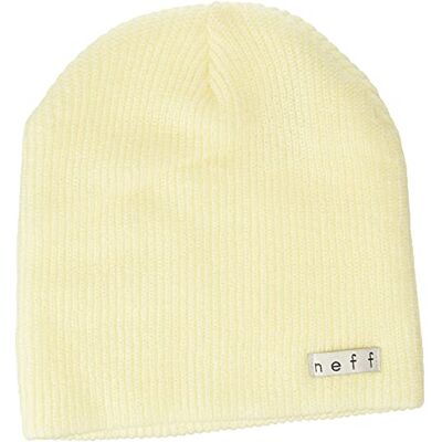 Neff Dagelijkse muts voor heren, warm, slouchy, zachte hoofddeksels, Ivoor, one size Neff Dagelijkse muts voor heren, warm, slouchy, zachte hoofddeksels, Ivoor, one size