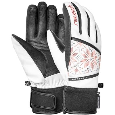 Reusch Tessa Stormbloxx warme, winddichte en ademende winterhandschoenen, vingerhandschoenen, sporthandschoenen, skihandschoenen voor dames, voor warme en droge handen Reusch Tessa Stormbloxx warme, winddichte en ademende winterhandschoenen, vingerhandschoenen, sporthandschoenen, skihandschoenen voor dames, voor warme en droge handen