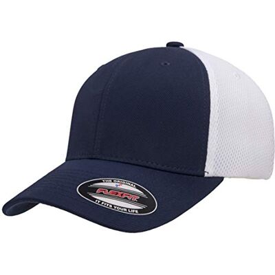 Flexfit unisex volwassen 6533 Hoed, Navy/Wit, Large-X-Large US, marine/Wit, one size Flexfit unisex volwassen 6533 Hoed, Navy/Wit, Large-X-Large US, marine/Wit, one size