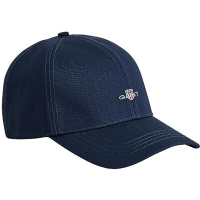 GANT Uniseks. Hoge Katoenen Twill Cap, marineblauw, L-XL GANT Uniseks. Hoge Katoenen Twill Cap, marineblauw, L-XL