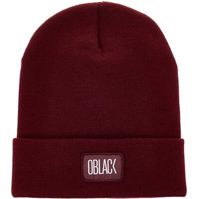 Oblack Beanie gebreide muts unisex volwassenen, Granaat, Eén maat Oblack Beanie gebreide muts unisex volwassenen, Granaat, Eén maat