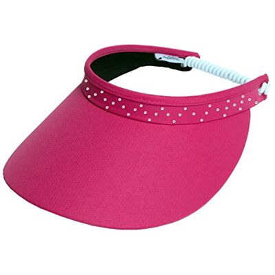 Glove It GloveIt Dames ROZE BLING COIL VISOR, One Size Glove It GloveIt Dames ROZE BLING COIL VISOR, One Size